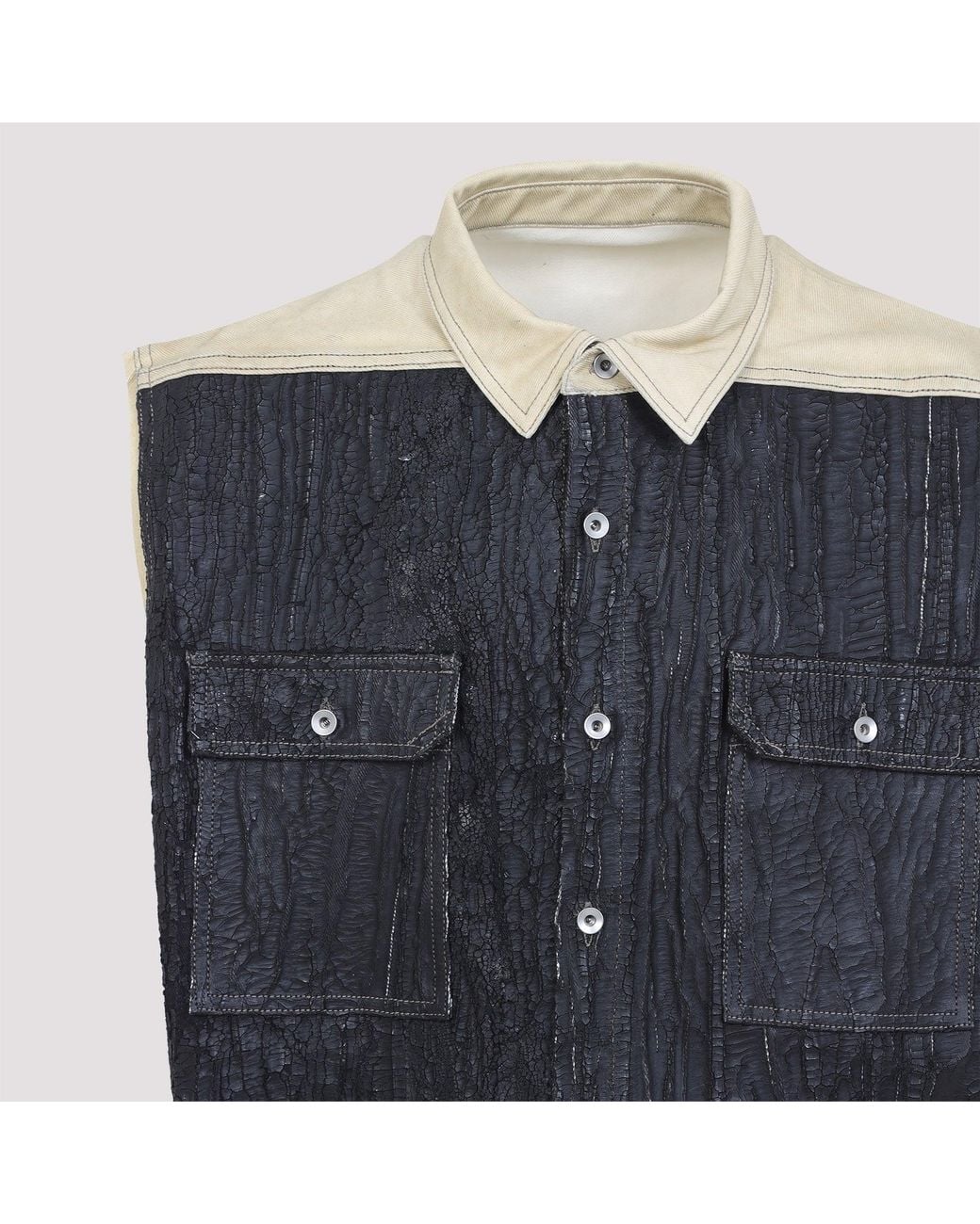 Rick Owens Blue Sl Tommy Jumbo Jacket