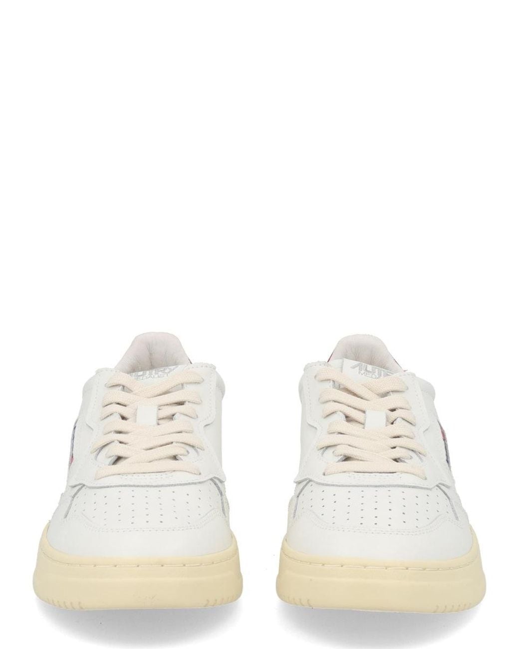 Autry White Medalist Low Leather Sneaker