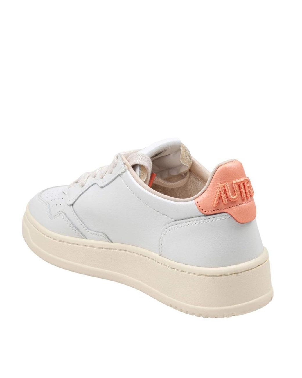 Autry White Medalist Low-Top Leather Sneakers