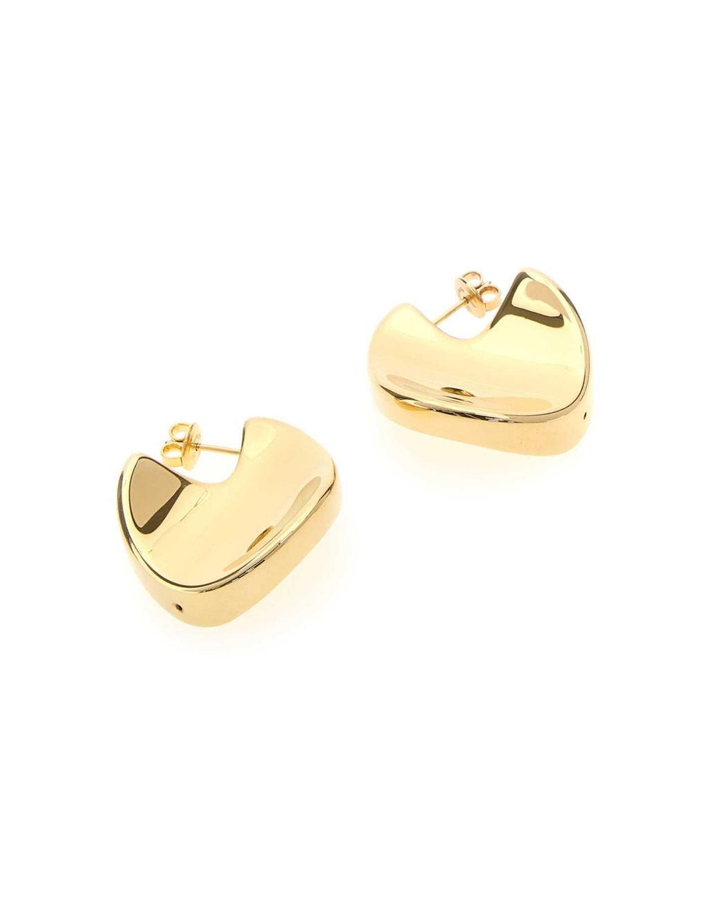 Bottega Veneta Metallic Medium Disc Earrings