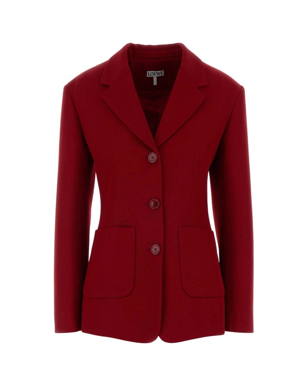 Loewe Red Wool Blend Blazer