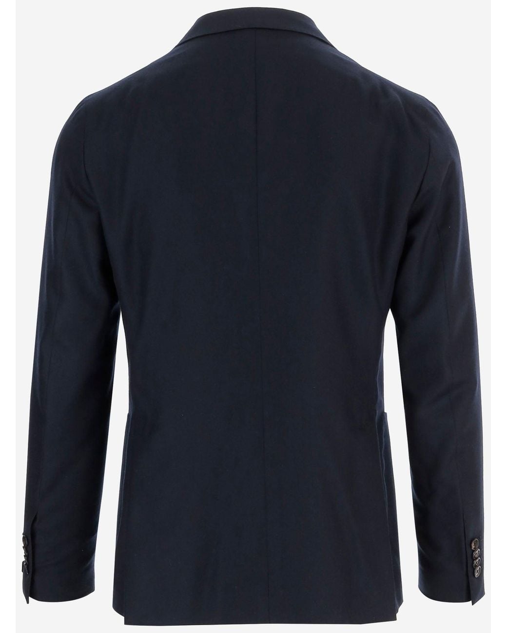 Tagliatore Blue Single Breasted Cashmere Jacket