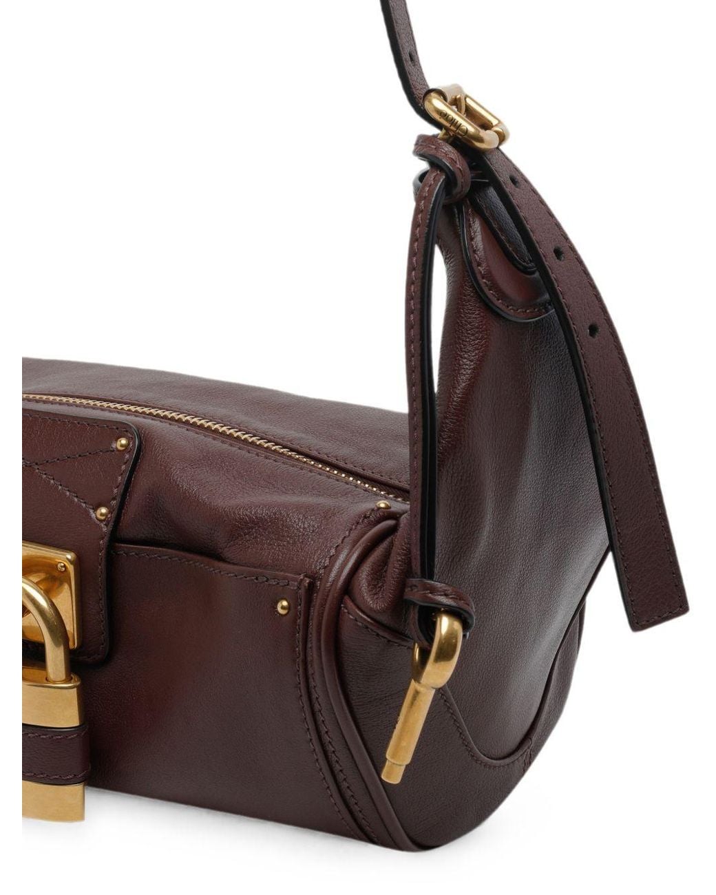 Chloé White Chloã Paddington Leather Shoulder Bag