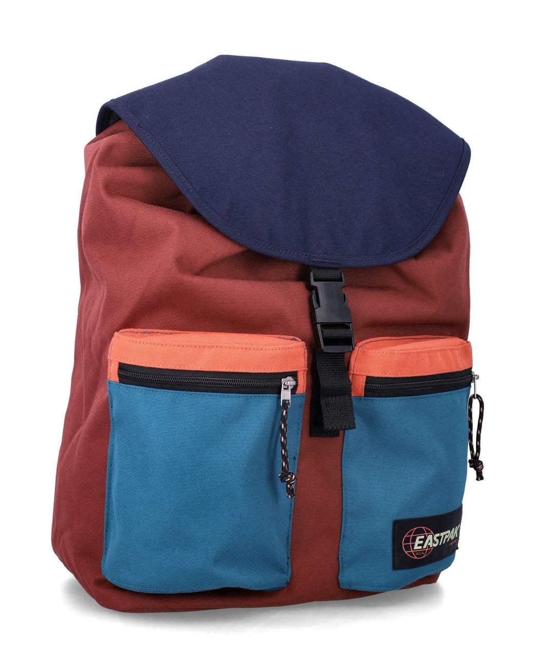Eastpak Blue Classic Flap Backpack With Front Pockets
