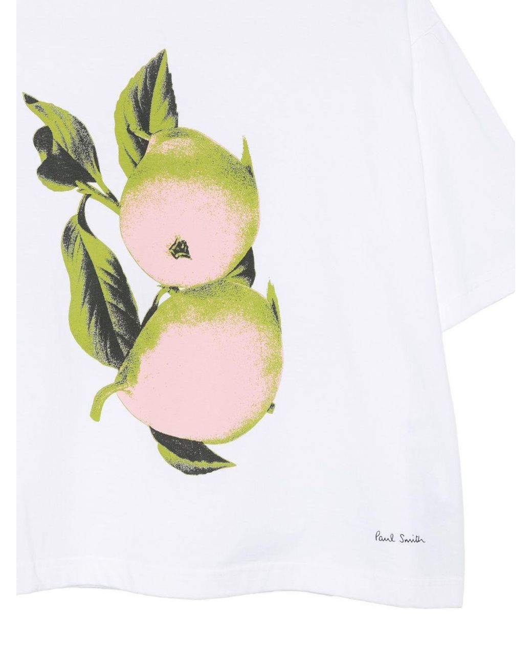 Paul Smith White Printed Cotton T-Shirt
