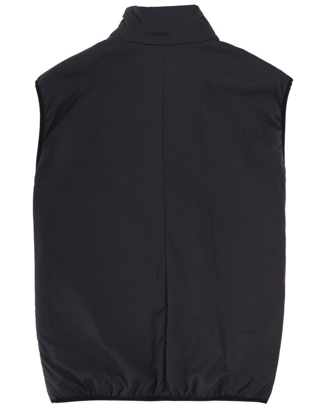 Laminar Blue Vest With Collar for men
