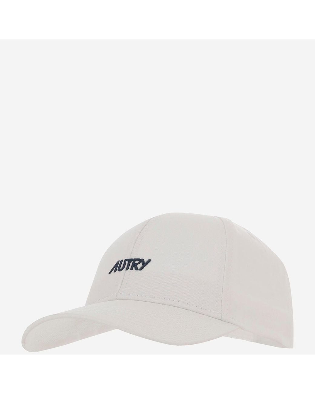 Autry White Baseball Cap With Logo for men