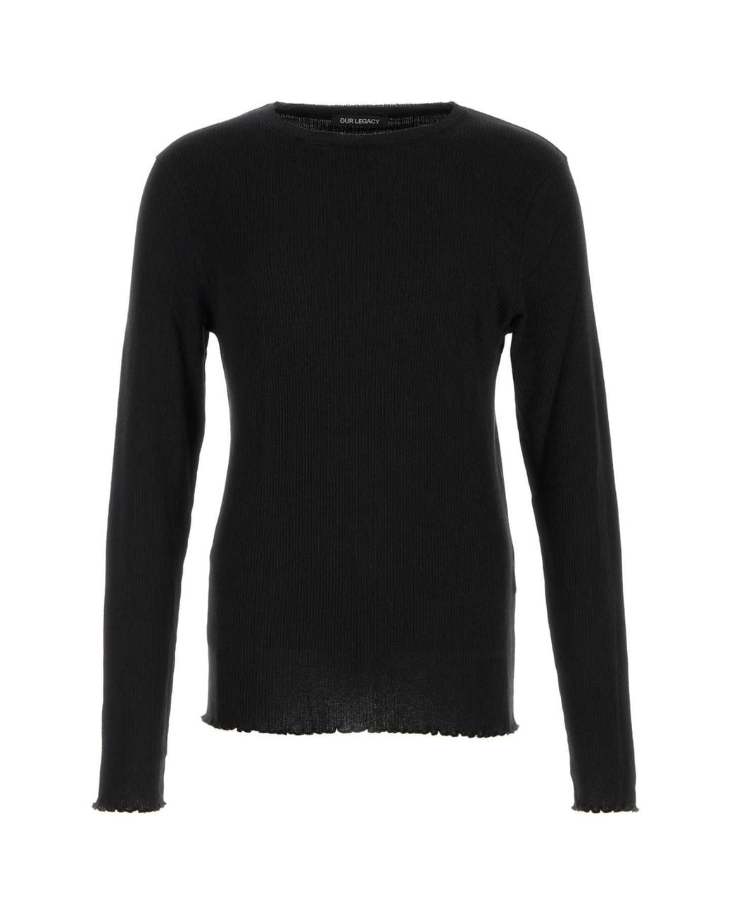 Our Legacy Black Cotton Blend T Shirt