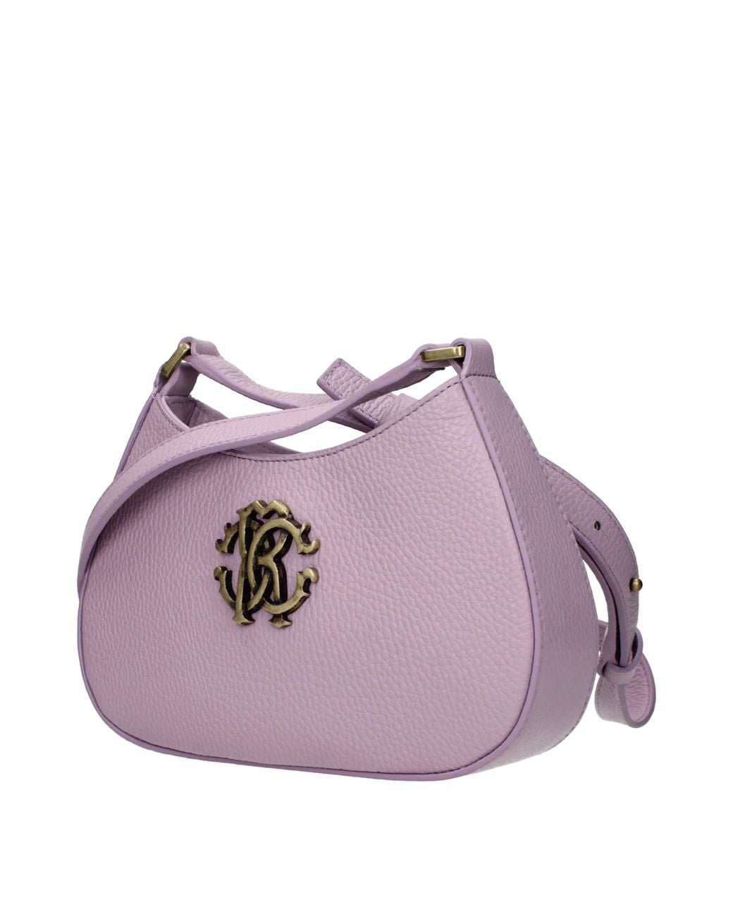 Roberto Cavalli Purple Roberto Cavaldi Shoulder Bags/Lilac Leather