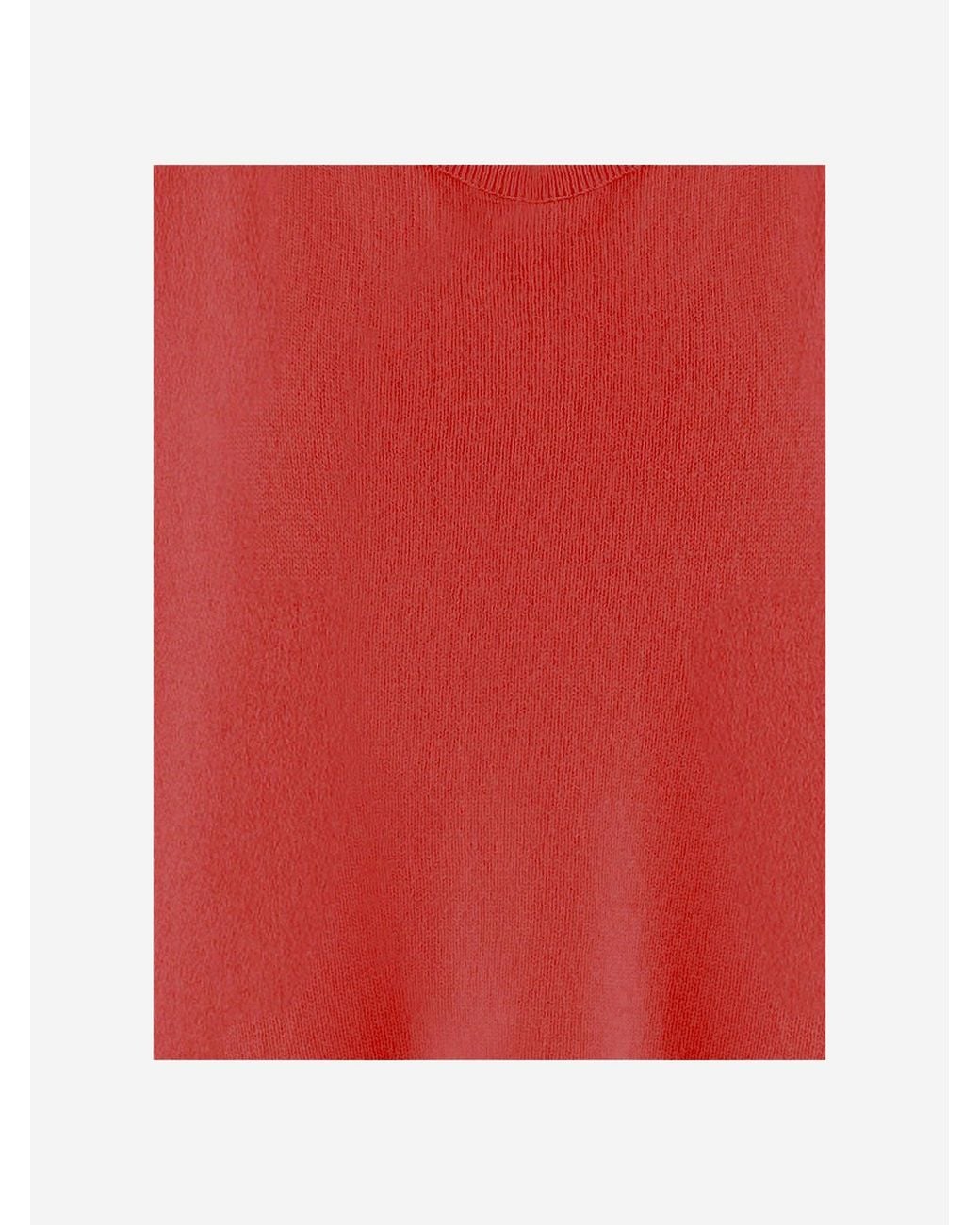 Allude Red Cashmere Sweater