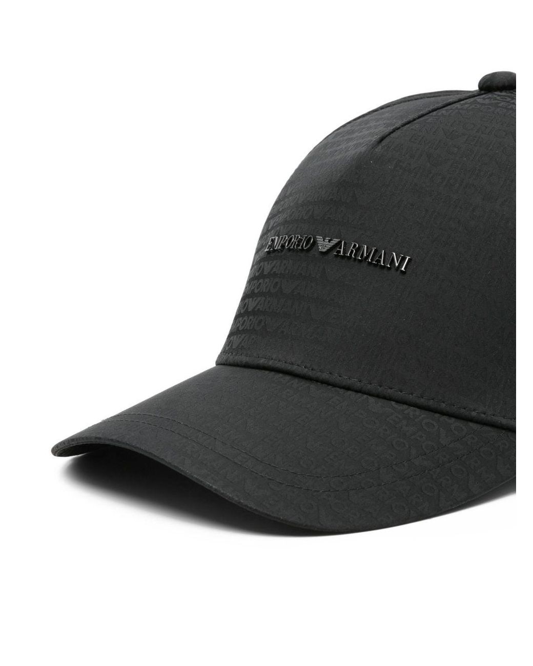 Emporio Armani Black Logo Baseball Cap for men