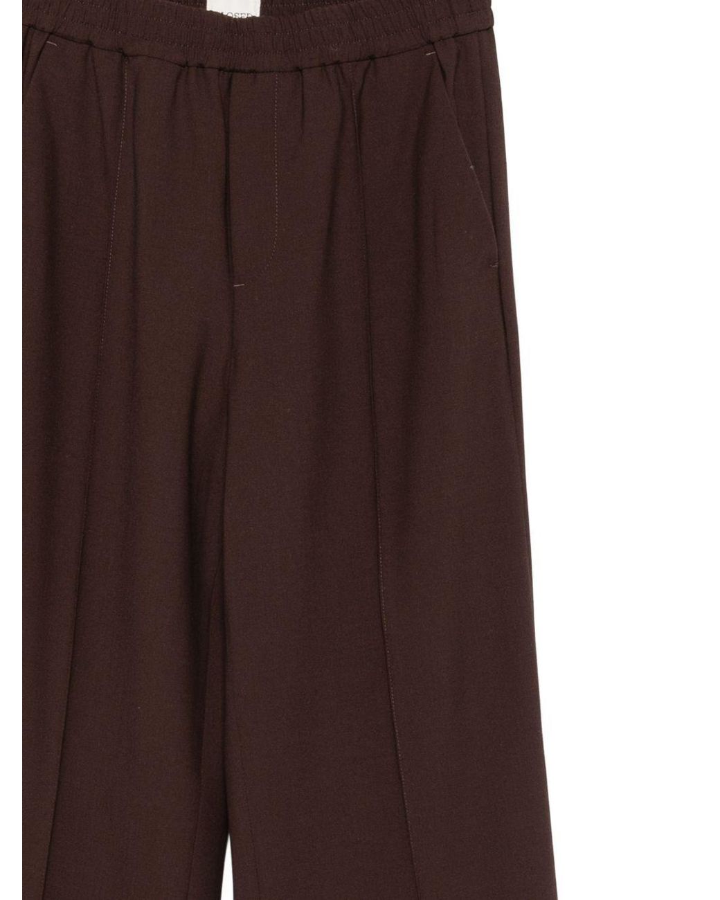 Closed Brown Wimona Wool Blend Trousers
