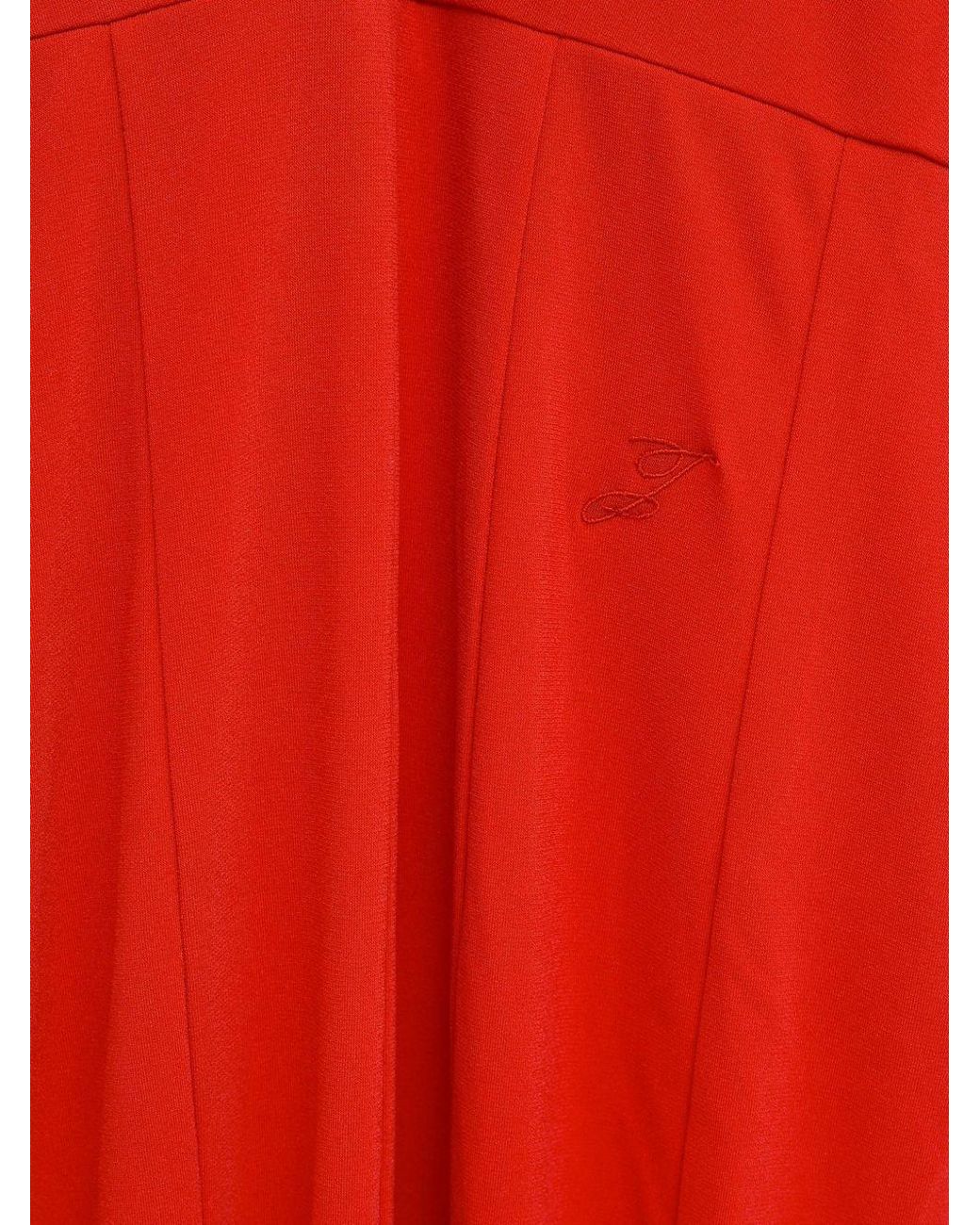 Jacquemus Red Cut-Out Midi Dress