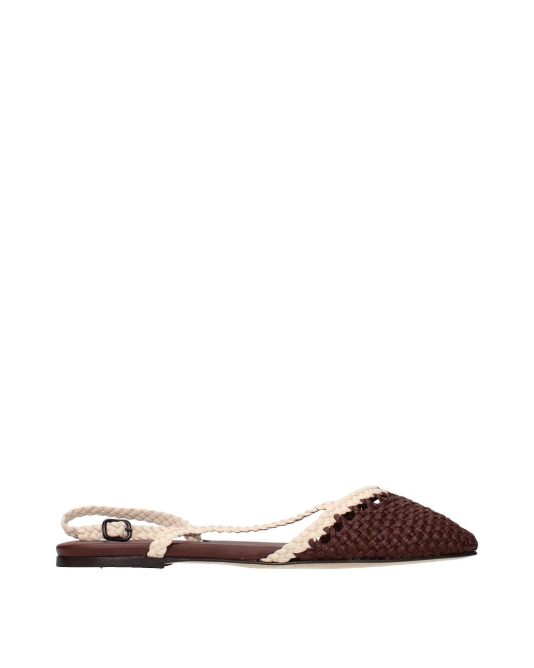 Hereu Brown Rondaia Sandals/Ivory Leather
