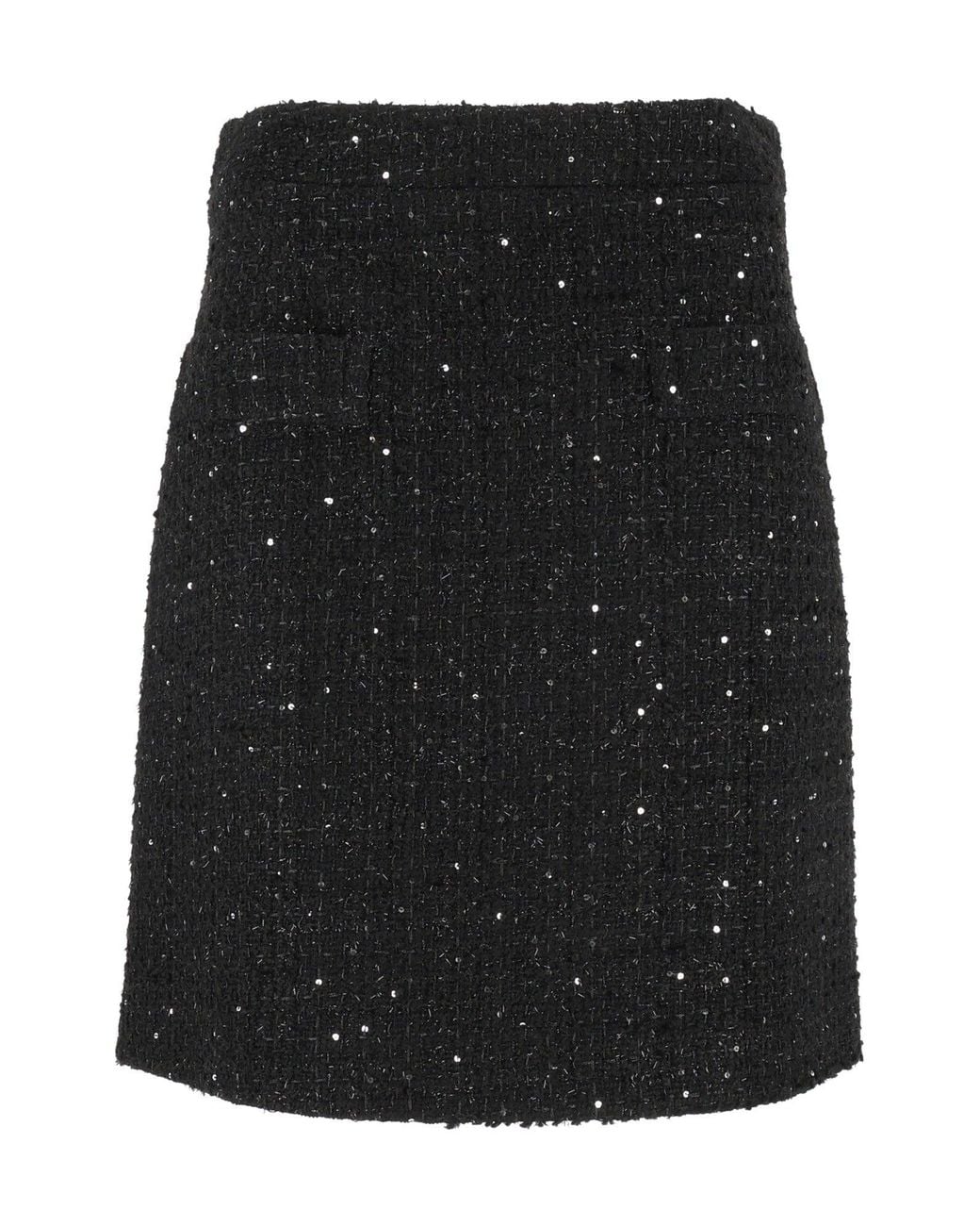 Fay Black Short Flared Mini Skirt