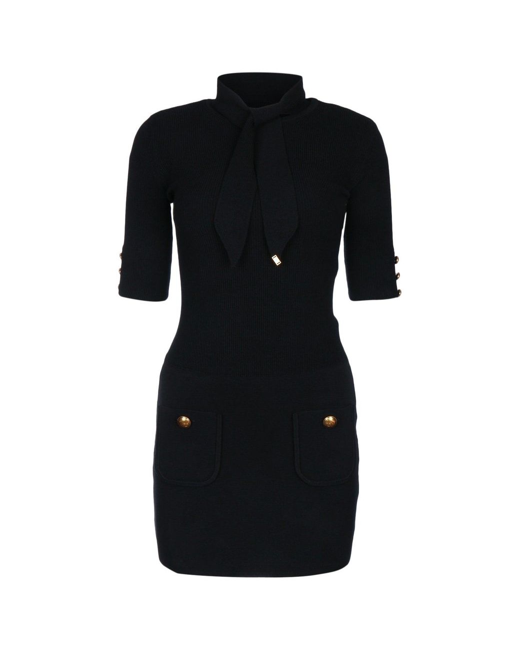 Elisabetta Franchi Black Abito Di Maglia