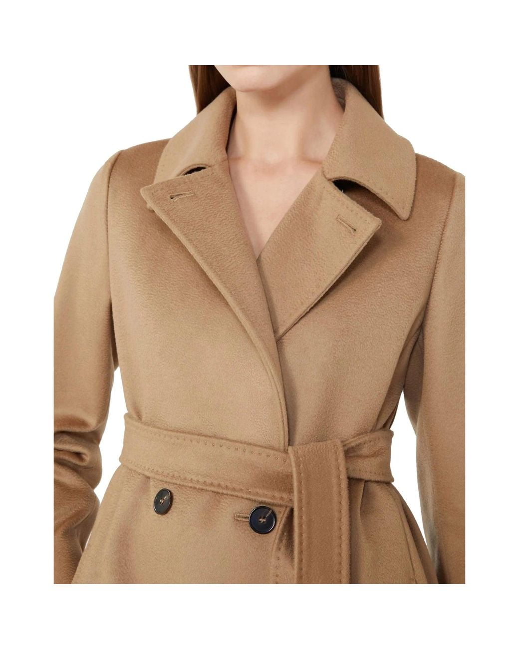 Max Mara Natural Studio Bcollag Wool Coat