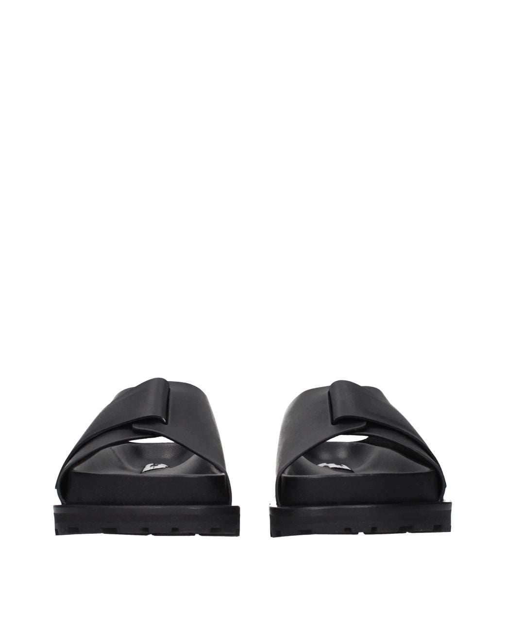 Jil Sander Black Slippers And Heels Skinned