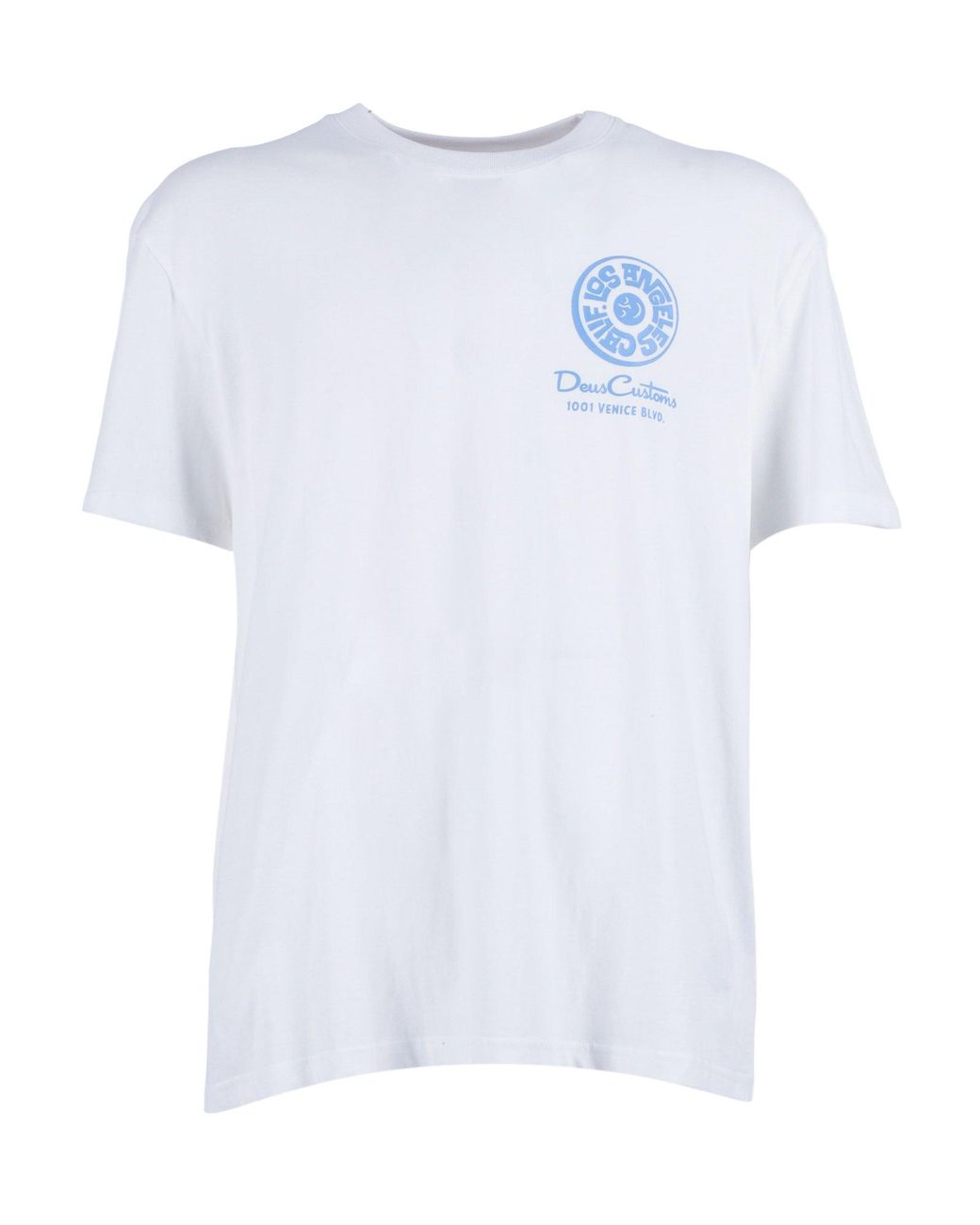 Deus Ex Machina White Los Angeles Address Tee for men