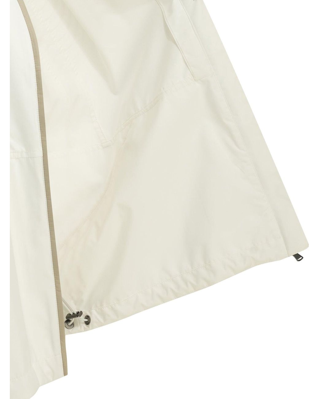 Brunello Cucinelli Regenjas Met Logo in het White