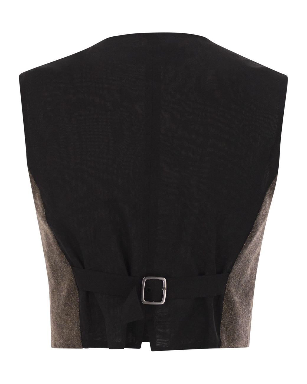 Max Mara Brown Bikini1234 Wool Felt Waistcoat