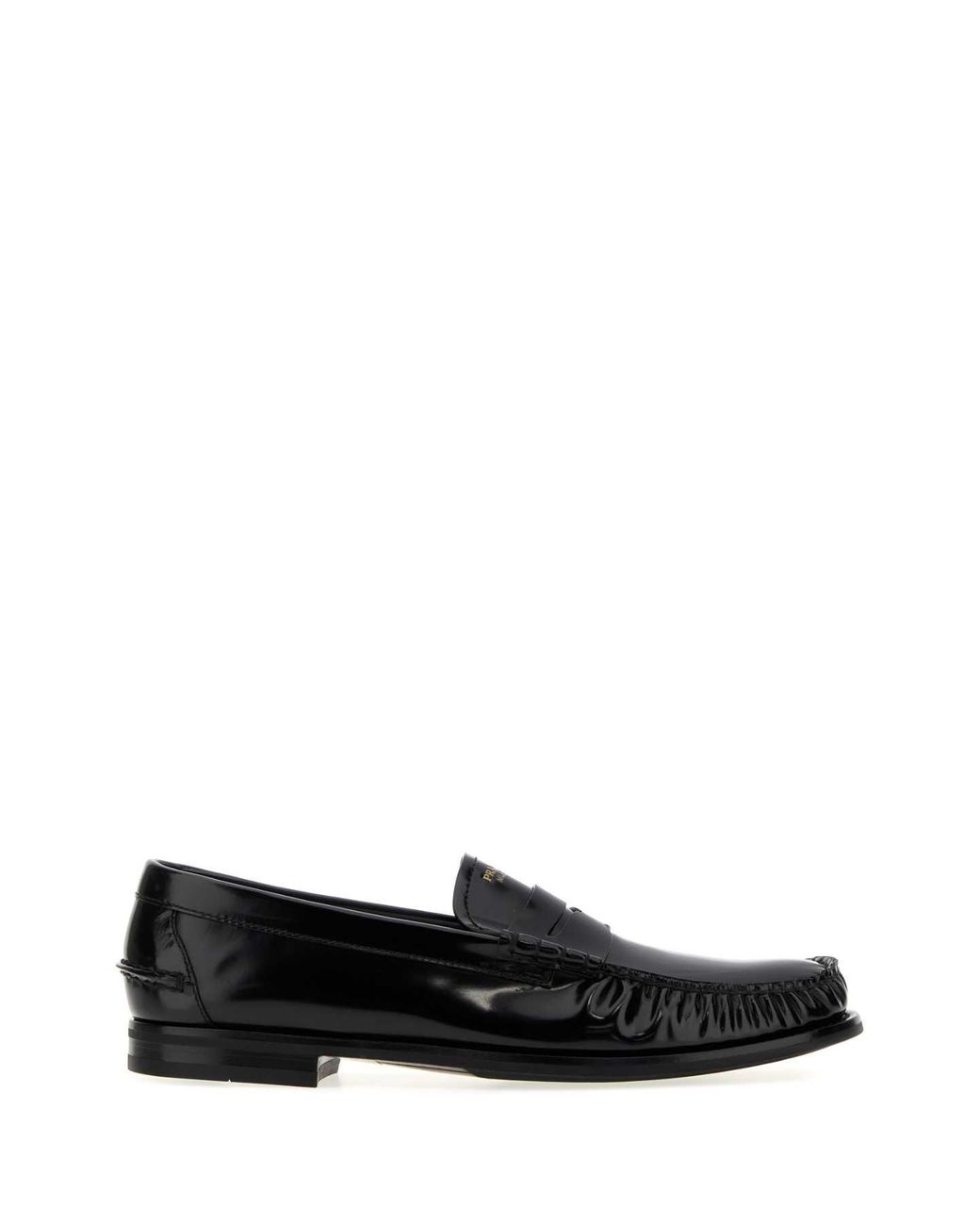 Prada Black Leather Loafers