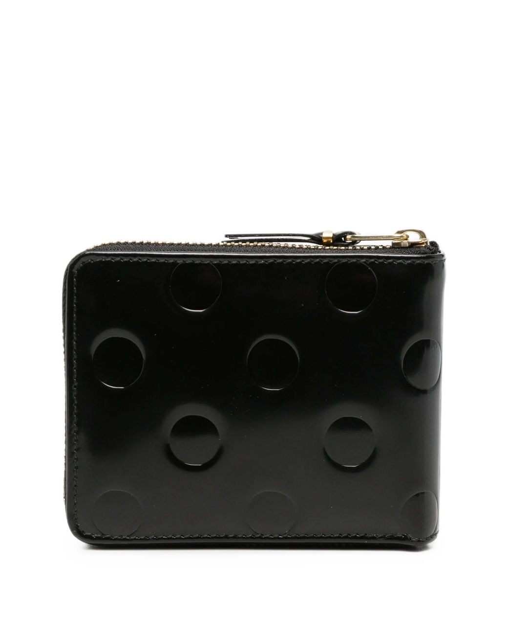 Comme des Garçons Black Wallet Polka Dots Embossed