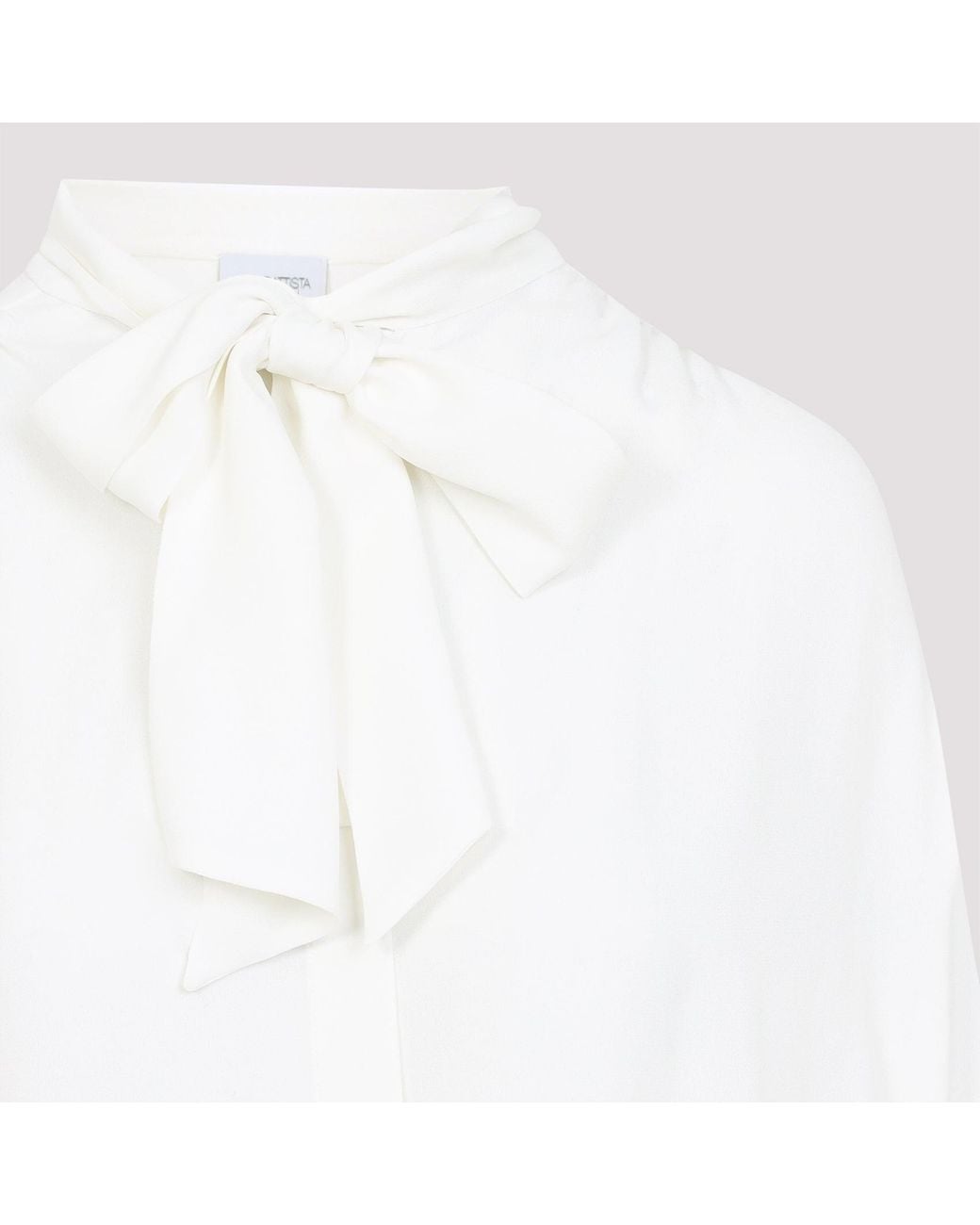 Giambattista Valli White Silk Blouse