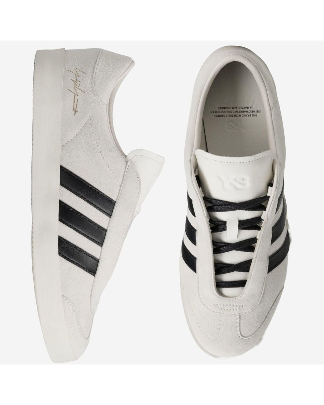 Y-3 White Gazelle Sneakers