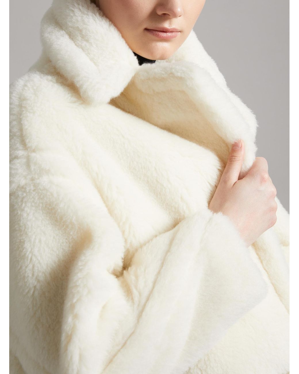 Max Mara White Ted Girl Teddy Bear Icon Coat