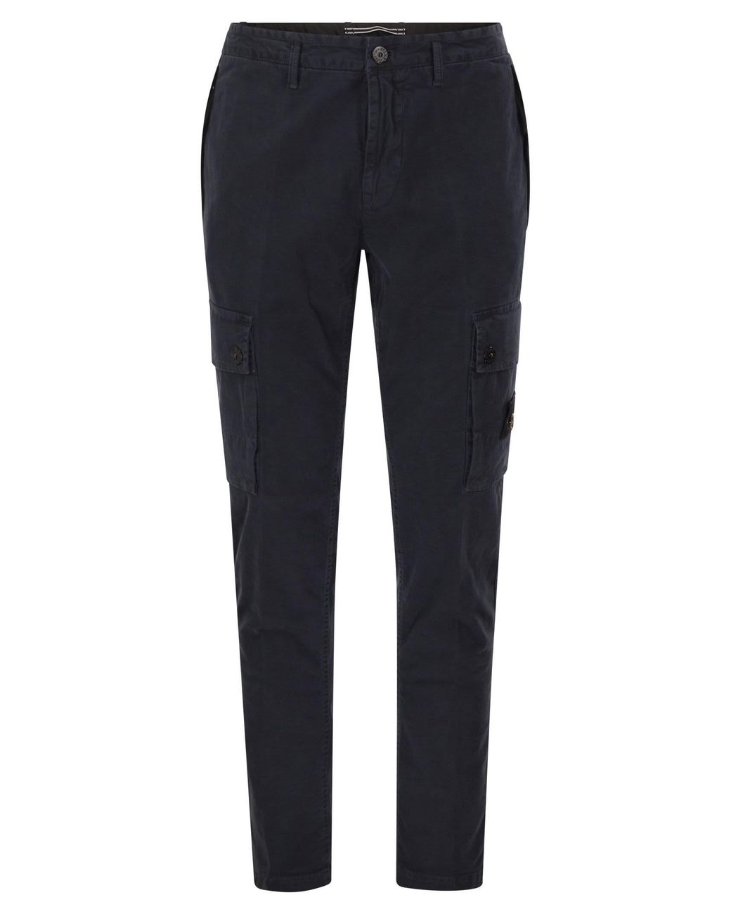 Stone Island Blue Slim-Fit Cargo Trousers for men
