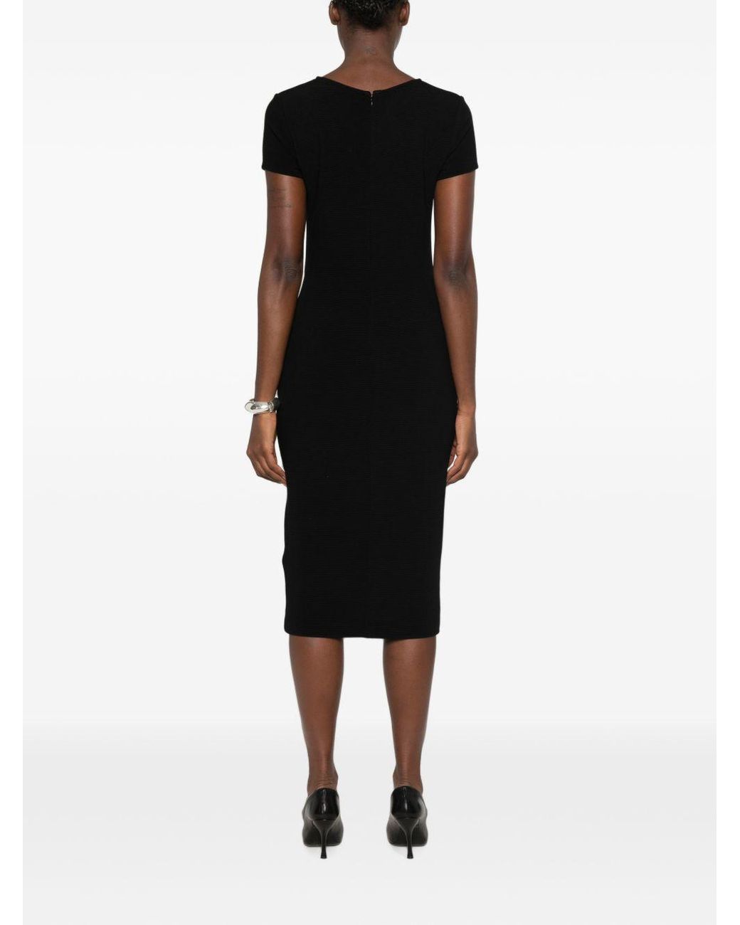 Emporio Armani Black Midi Dress