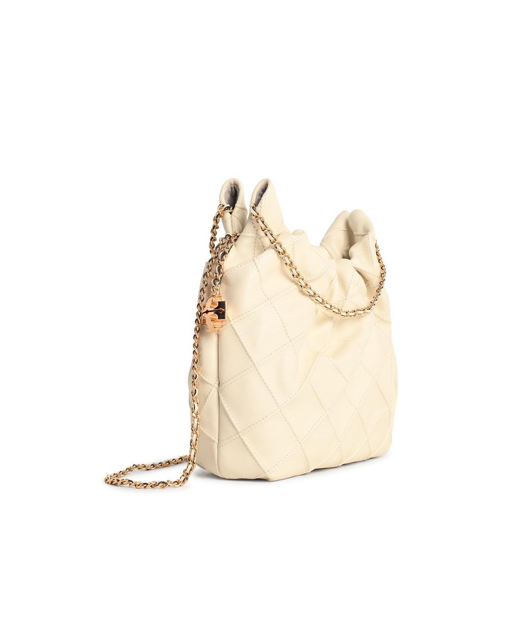 Tory Burch Natural 'Fleming' Lear Mini Bag