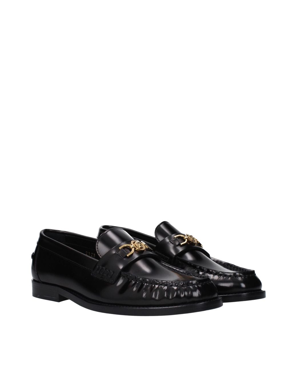 Versace Black Leather Loafer
