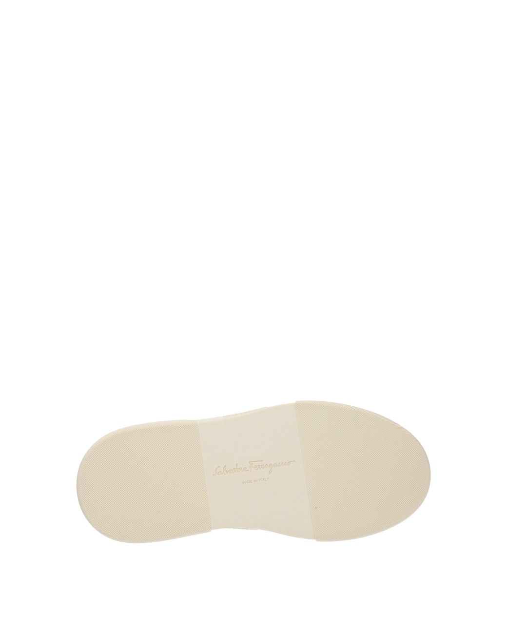 Ferragamo Natural Sneakers Cassina Donna Pelle/Mascarpone