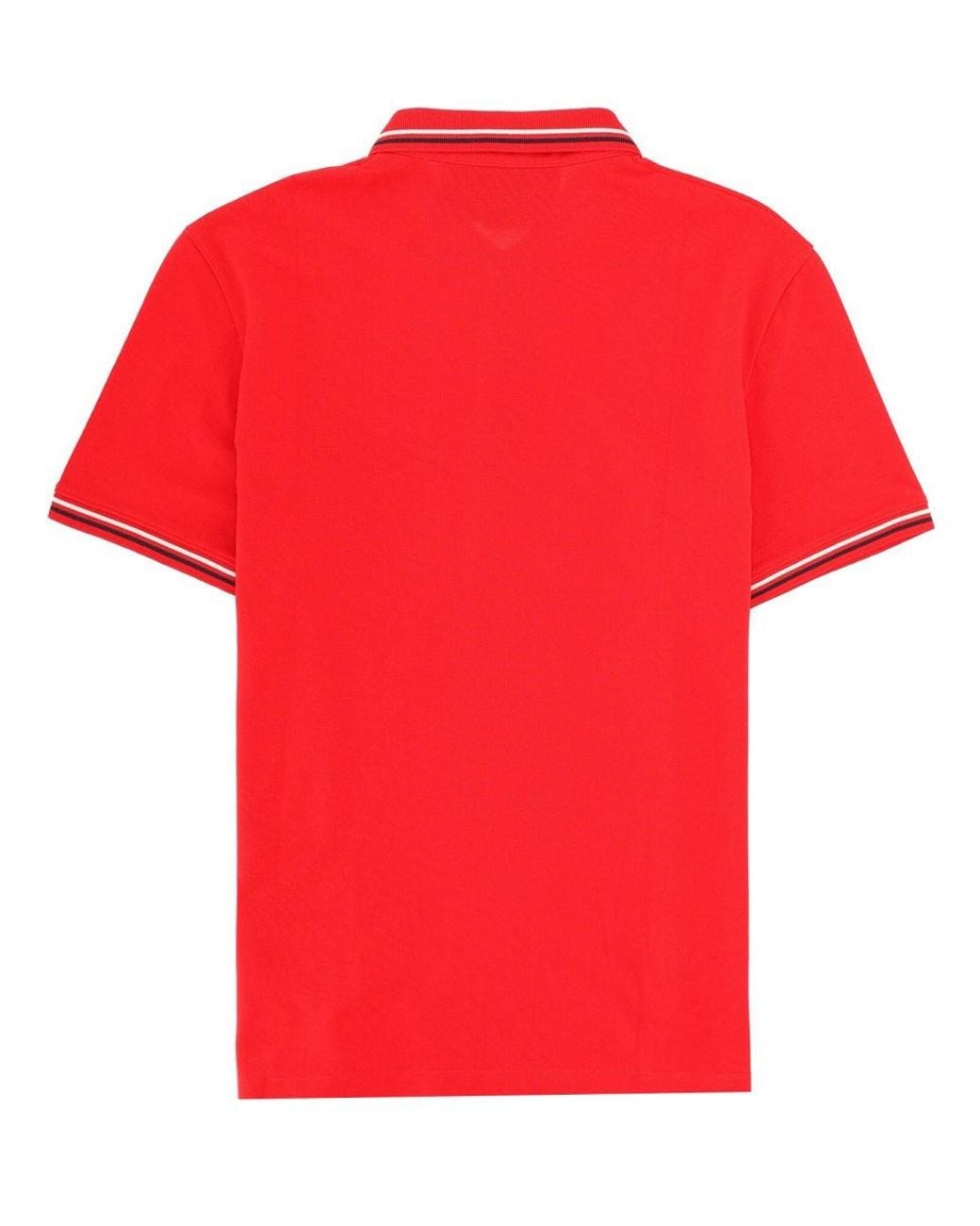 Valentino Red Polo Con Patch Logo