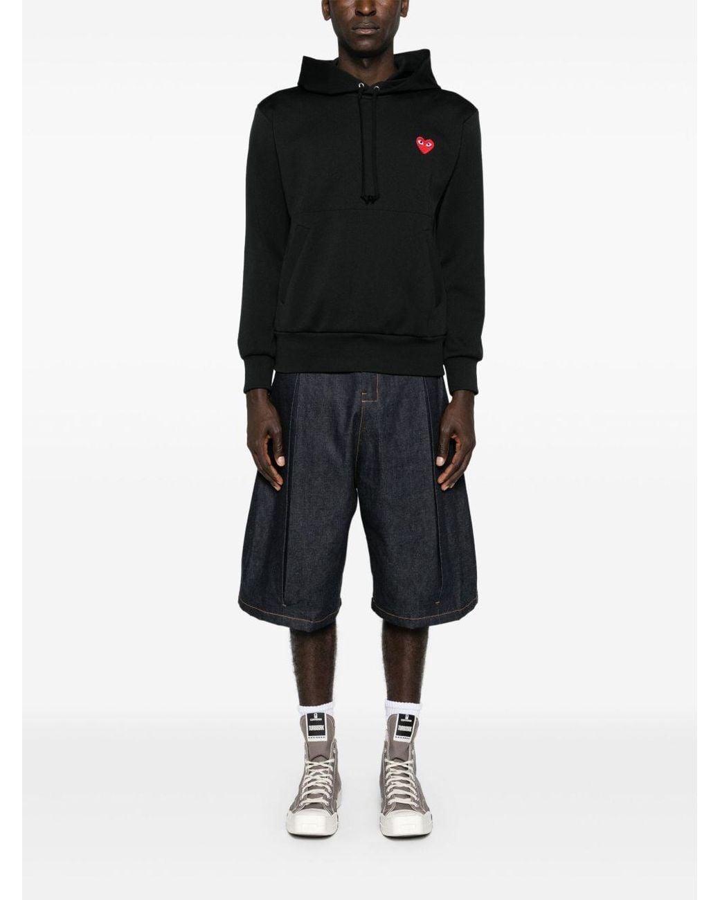 Comme des Garçons Black Heart Cotton Hoodie