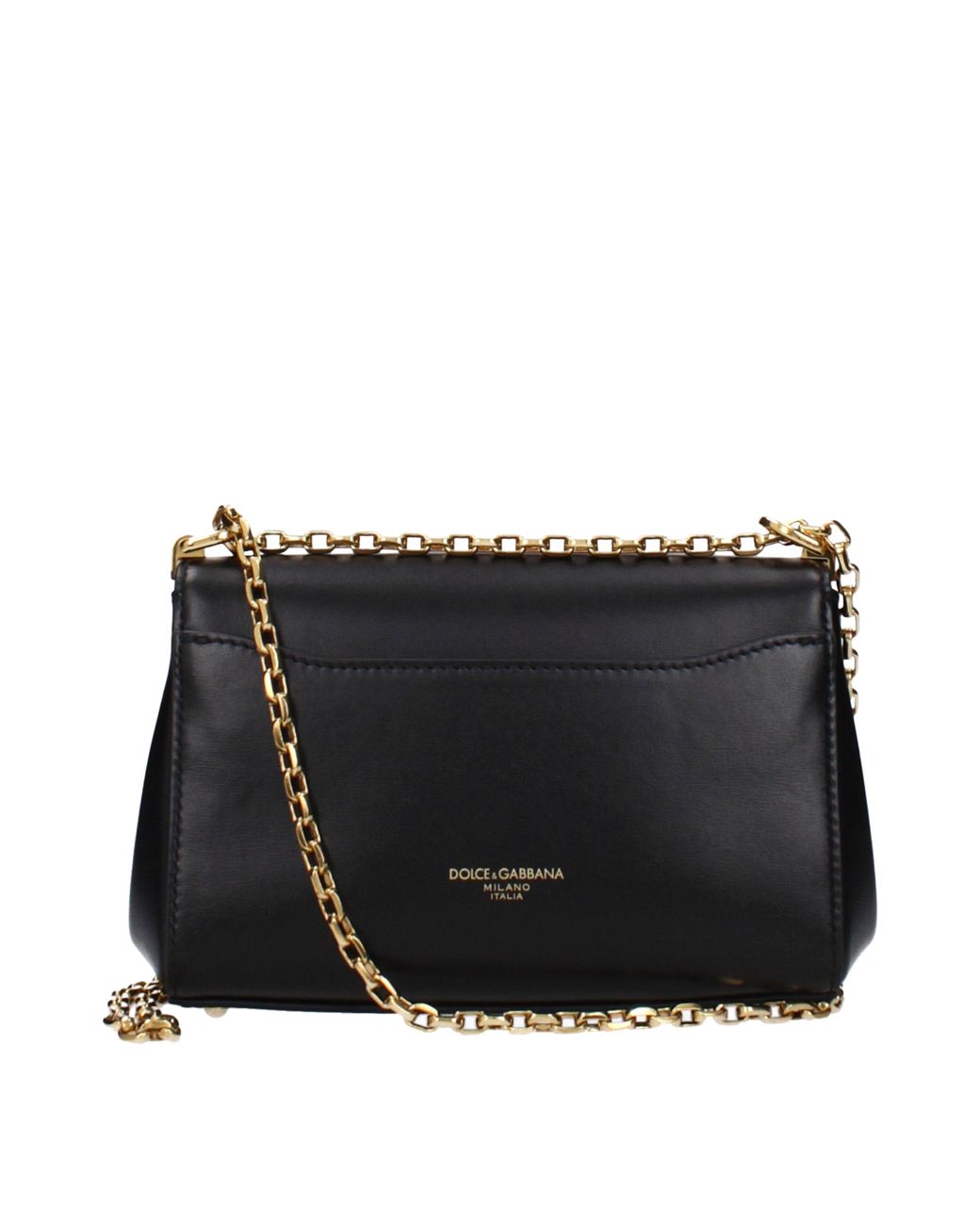 Dolce & Gabbana Black Dolce&Gabbana City Marlene Shoulder Bag Leather