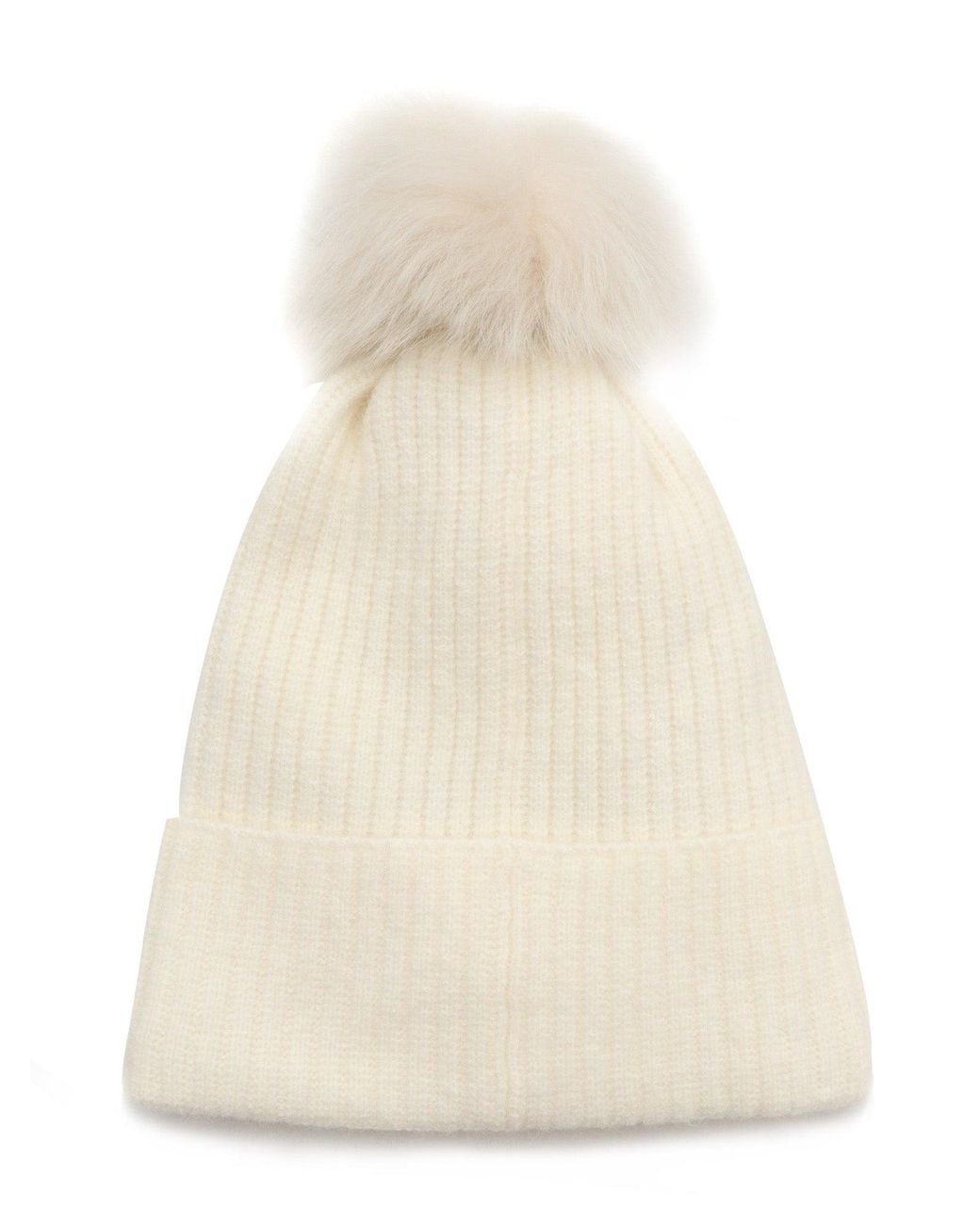 Parajumpers Natural Alpaca Pom Pom Hat Knitted Beanie