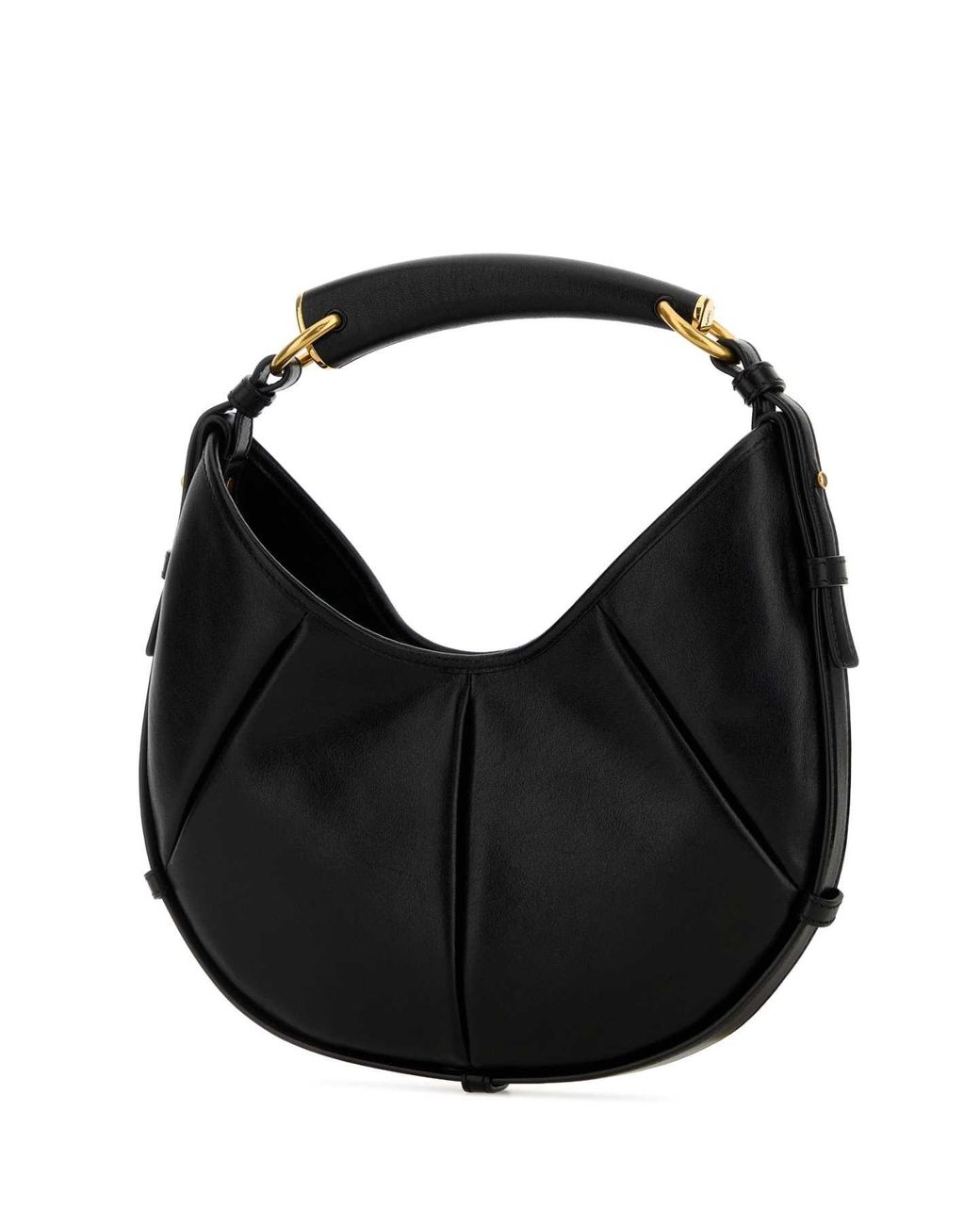 Saint Laurent Black Leather Small Mombasa Shoulder Bag