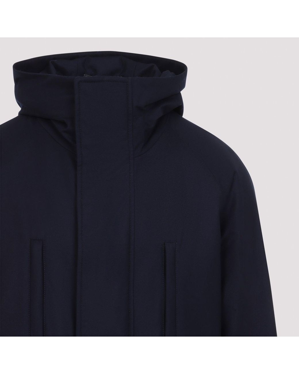 Giorgio Armani Blue Caban Coat for men