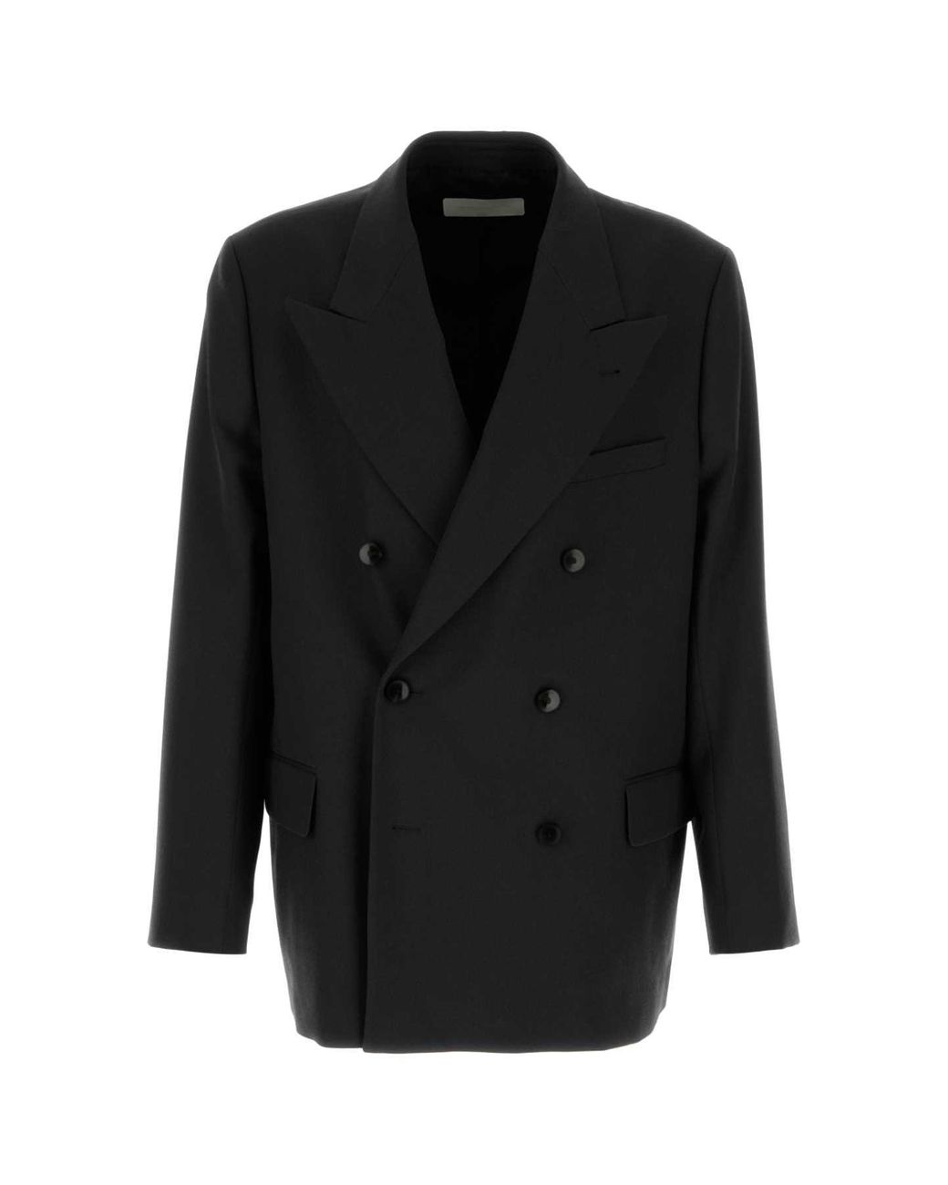 Dries Van Noten Black Oversize Wool Bosier Blazer For for men