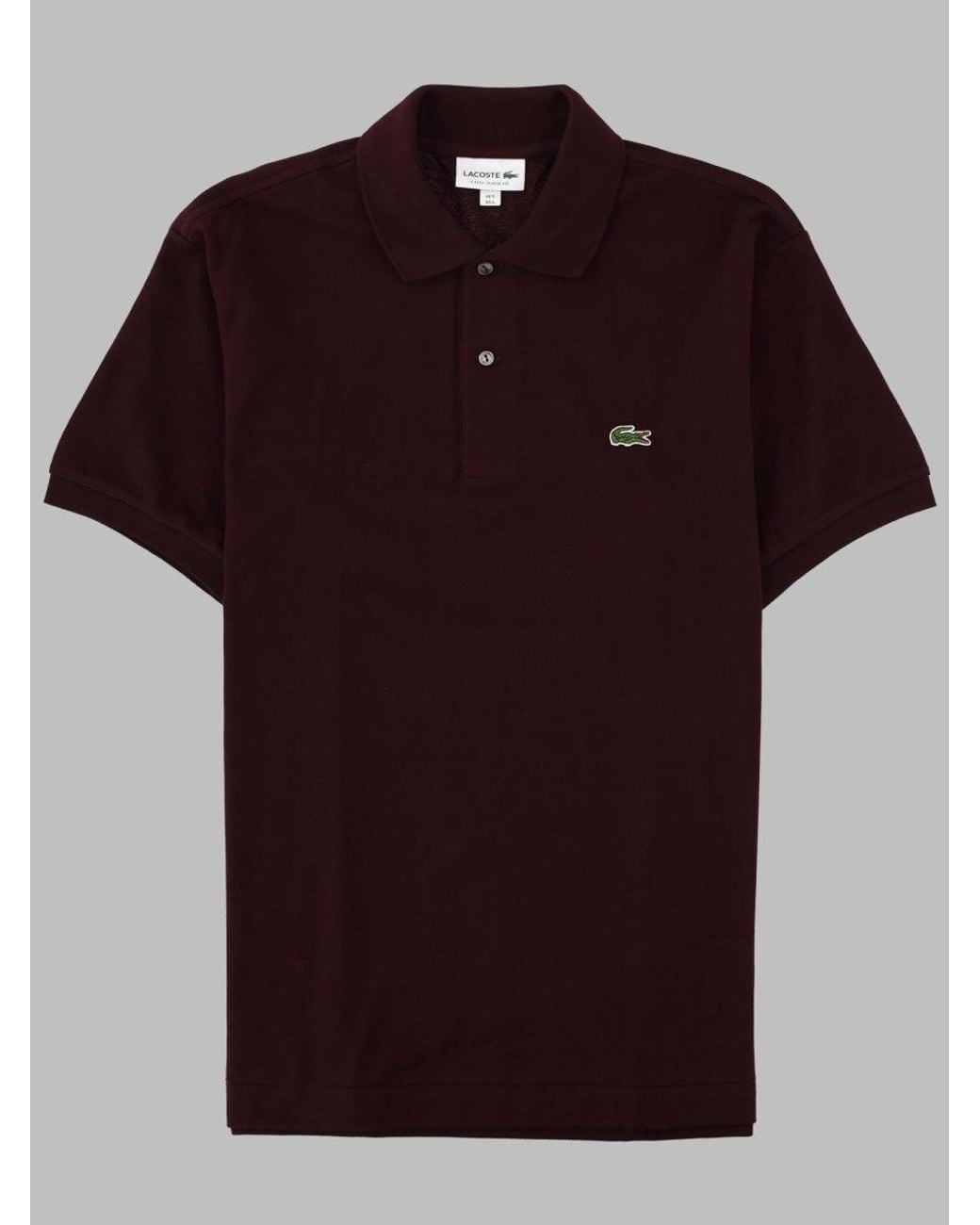 Lacoste Red Polo Con Logo