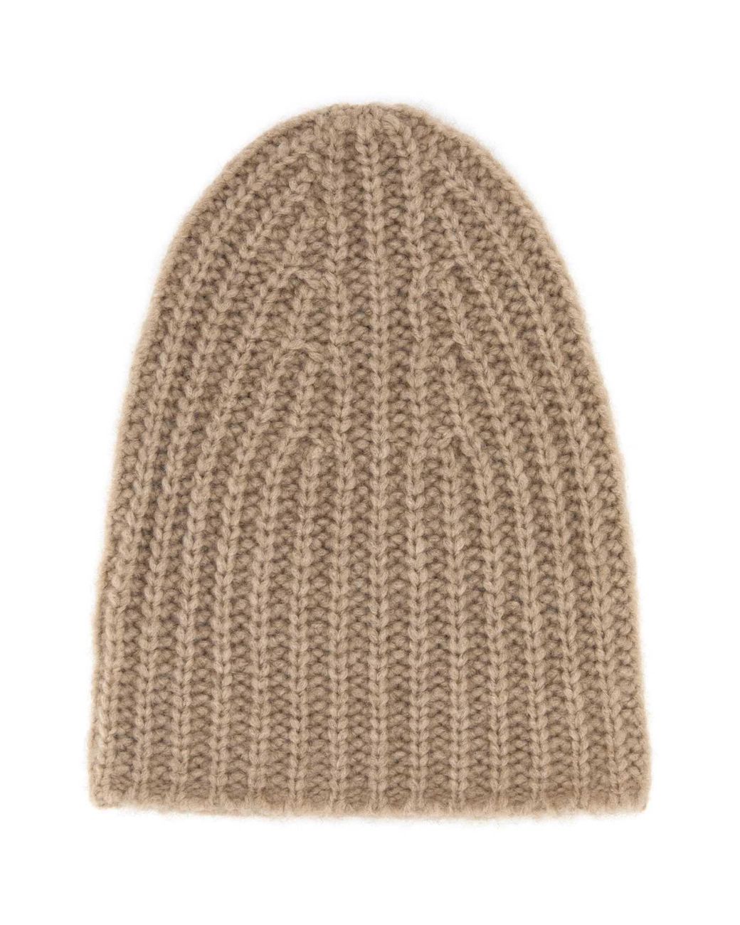 The Row Natural Cappuccino Cashmere Beanie Hat