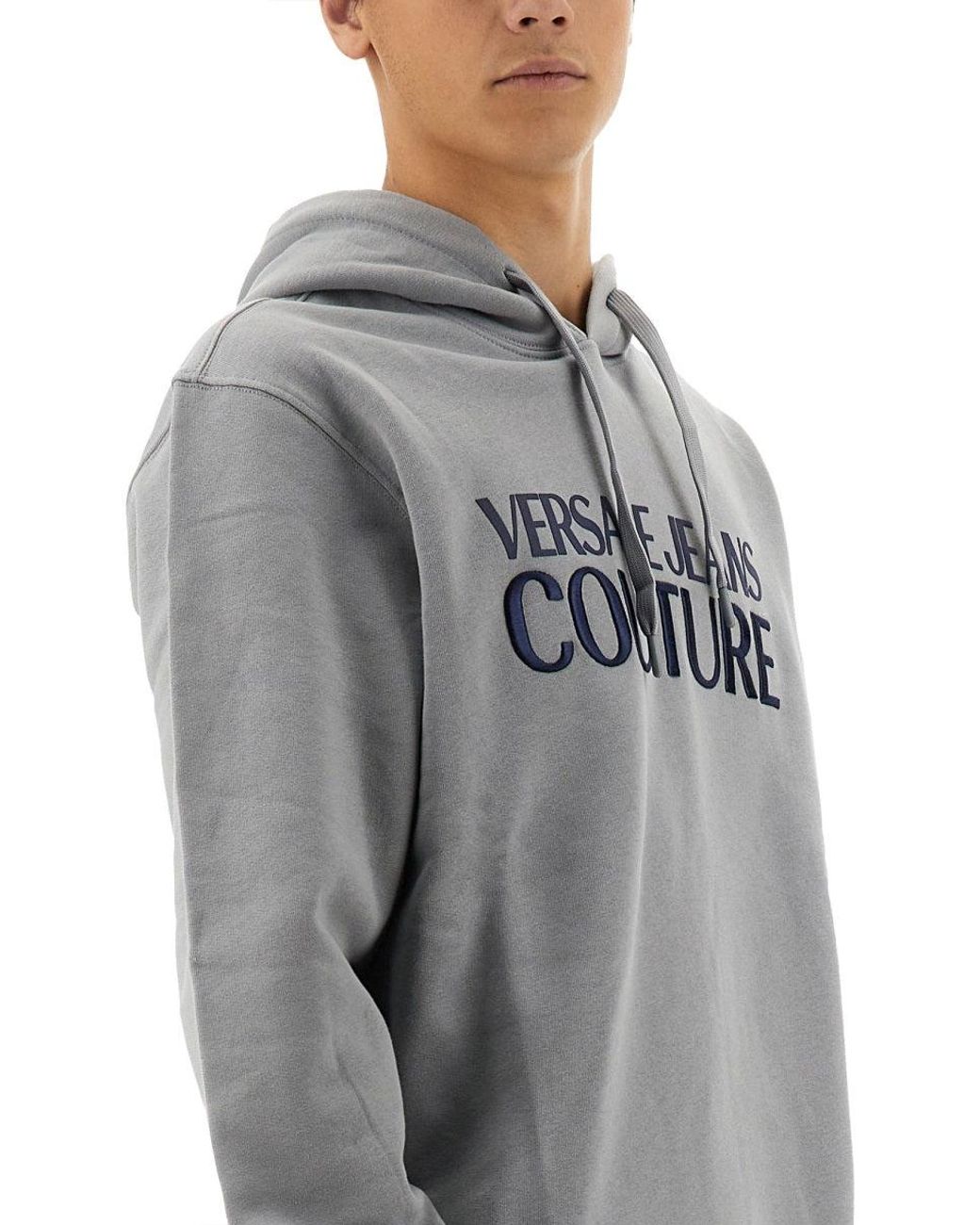Versace Jeans Couture Gray Logo Sweatshirt for men