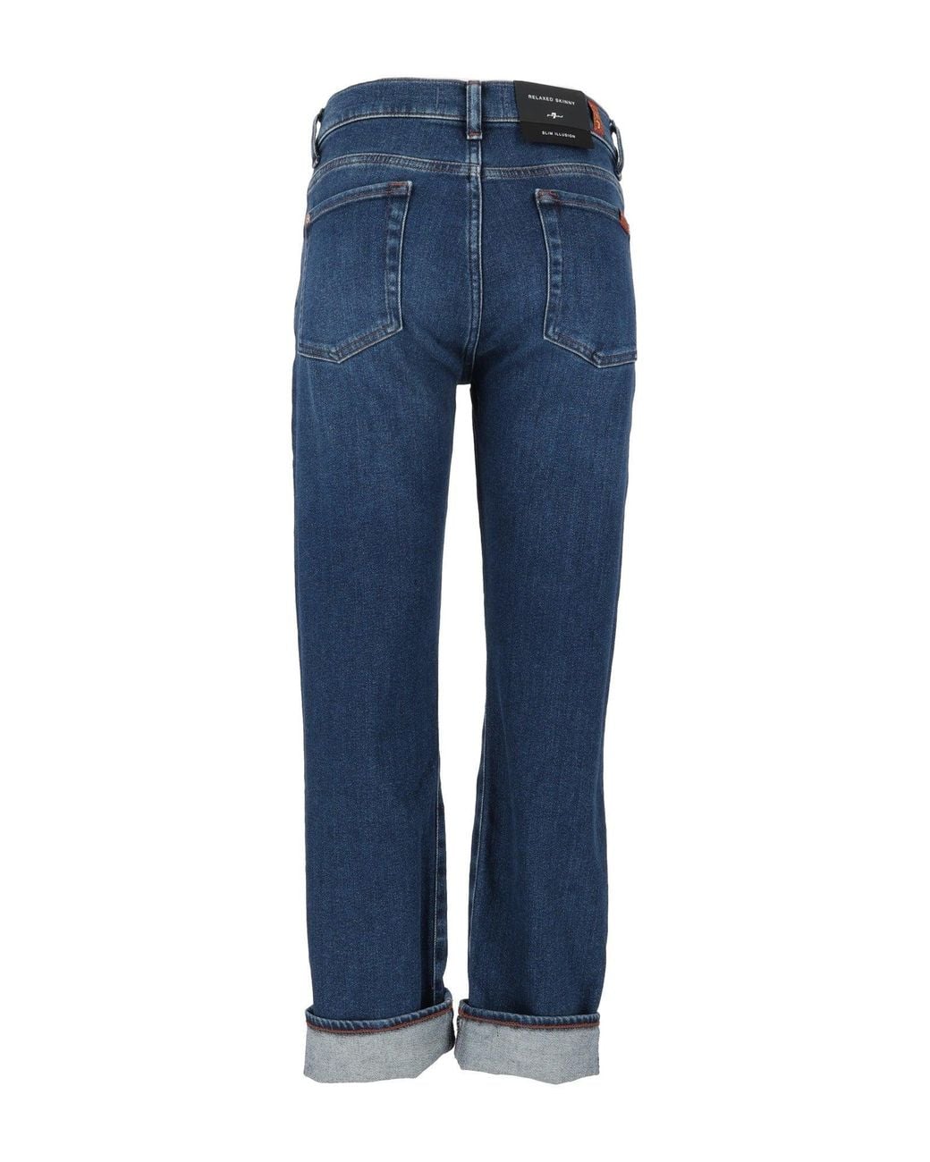 7 For All Mankind Blue Relaxed Skinny Current
