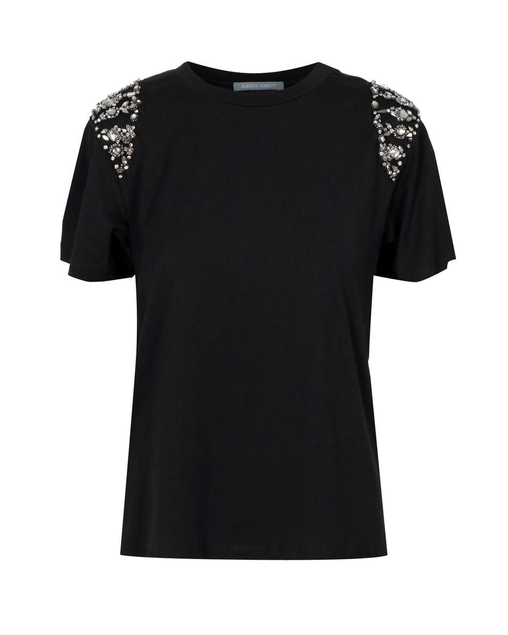 Alberta Ferretti Black T Shirts And Polos