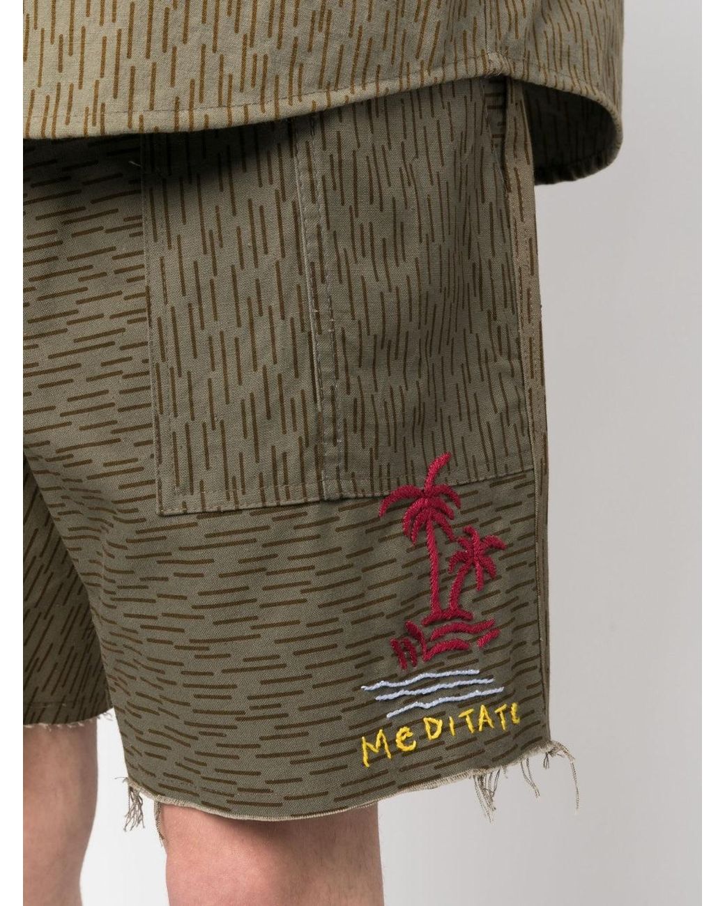 President's Green Shorts Brown for men
