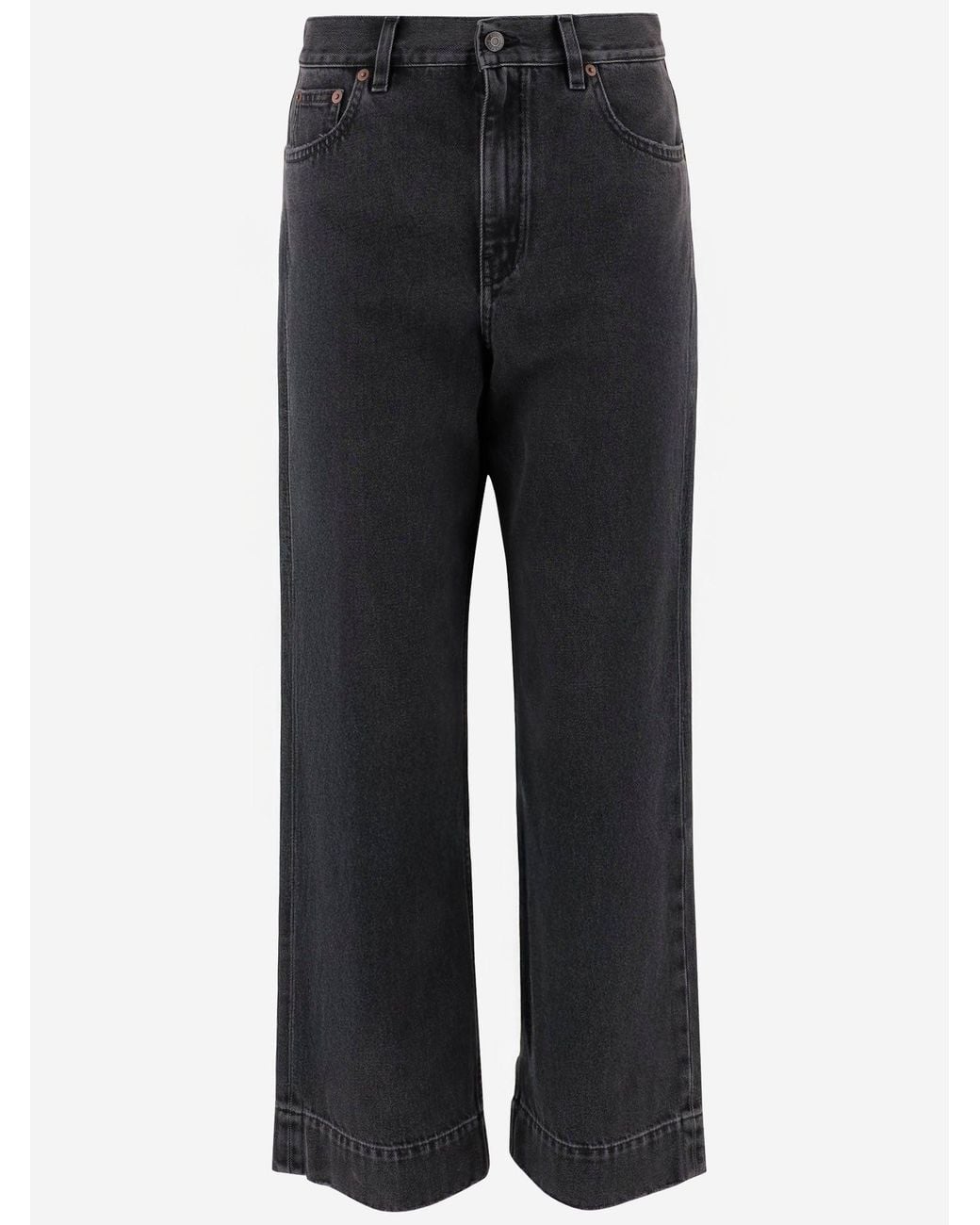 Chloé Black High Waisted Short Denim Jeans
