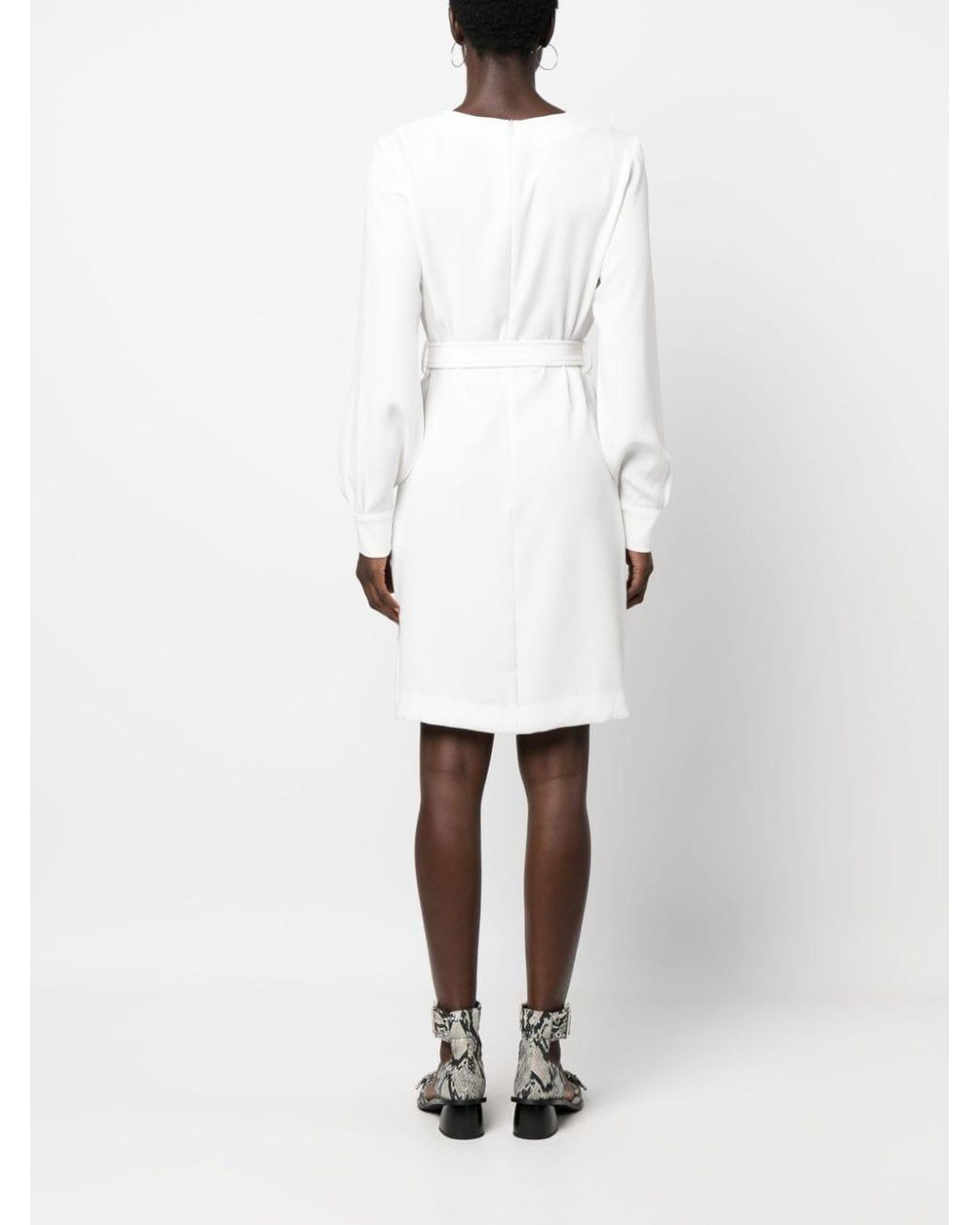 P.A.R.O.S.H. Mini-Jurk Met Ceintuur in het White